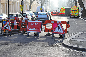 Image showing Street works