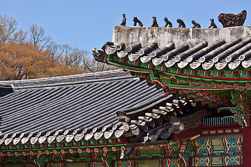 Image showing Roofs at a korean temple