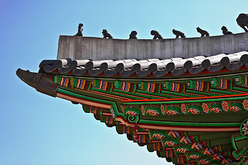 Image showing Roof of oriental royal palace