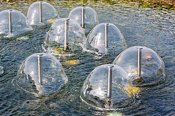 Image showing Small water fountains