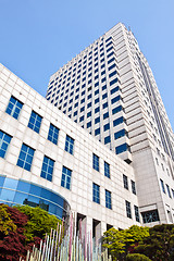 Image showing Modern office building in a sunny day