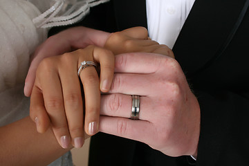 Image showing Bride and groom