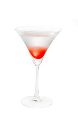 Image showing Lychee martini cocktail  isolated on white background