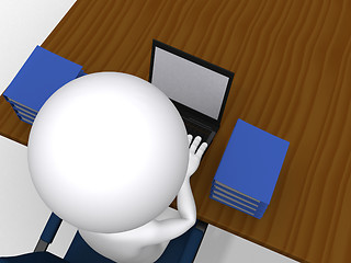 Image showing 3d man business concept 