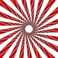 Image showing White and red twirl