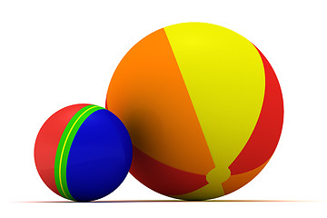 Image showing Two balls