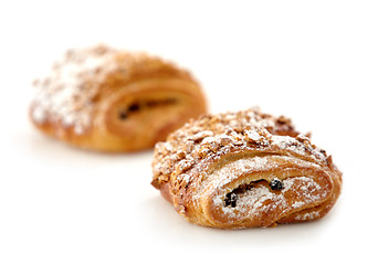 Image showing two sweet buns on white background