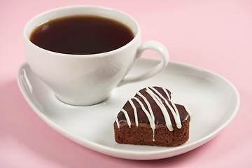 Image showing coffee and cake