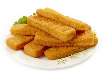 Image showing fish fingers
