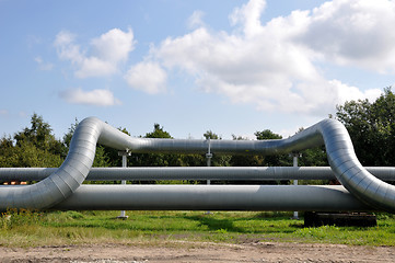 Image showing Bend of the pipeline