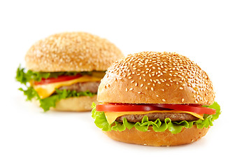 Image showing cheeseburgers