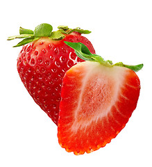 Image showing strawberries macro