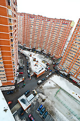 Image showing yard in an apartment block