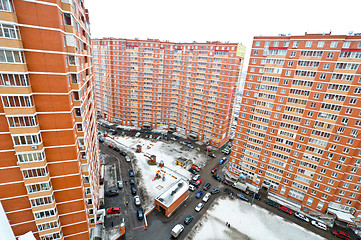 Image showing yard in an apartment block