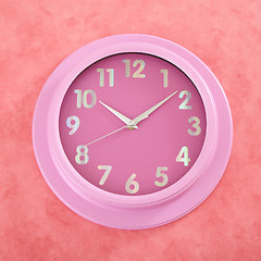 Image showing pink clock