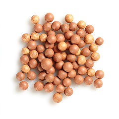 Image showing beige cosmetics rouge balls