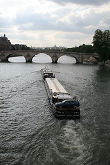 Image showing Barge on river Seine