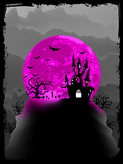 Image showing Halloween poster background. EPS 8