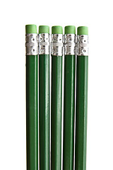 Image showing Green pencils