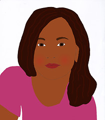 Image showing girl illustration