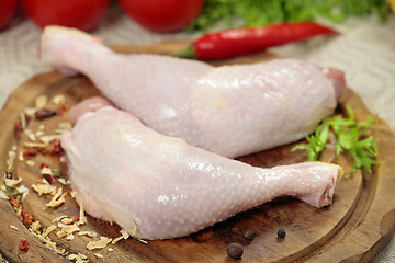 Image showing raw chicken legs