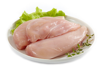 Image showing fresh raw chicken fillets