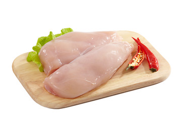 Image showing fresh raw chicken fillets