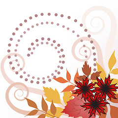 Image showing Autumn leaves with curls