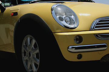 Image showing Yellow car close up