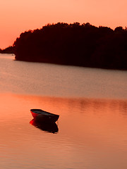 Image showing River after sunset