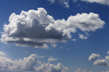 Image showing Blue sky with clouds