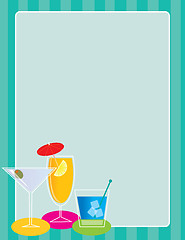 Image showing Cocktail Border