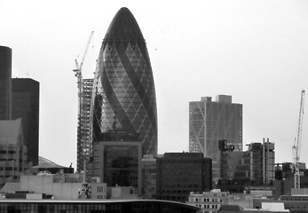 Image showing Black And White London Cityscape 