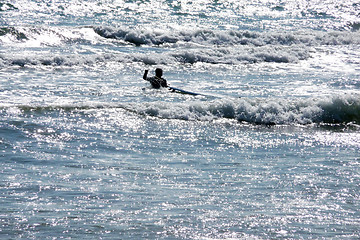 Image showing Man Surfing In Brighton 