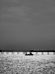 Image showing Boat By Southend Pier 