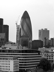 Image showing Black And White London Cityscape 