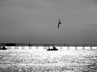 Image showing Boat By Southend Pier 