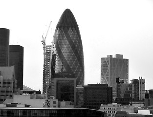 Image showing Black And White London Cityscape 