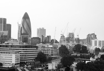 Image showing Black And White London Cityscape 