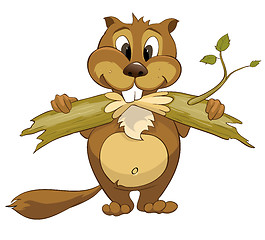 Image showing Cartoon Character Beaver