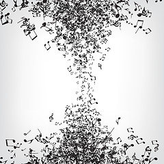 Image showing Music Notes Texture