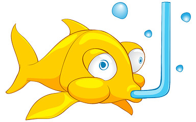 Image showing Cartoon Character Fish