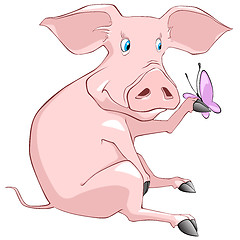 Image showing Cartoon Character Pig