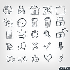 Image showing Sketch Icon Set