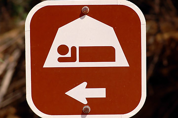 Image showing Camping left