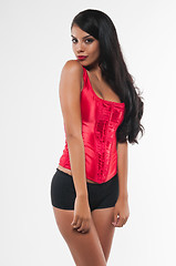 Image showing Red bustier