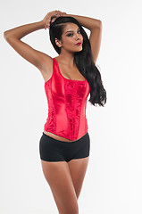 Image showing Red bustier