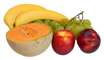 Image showing Fresh Fruits on White Background