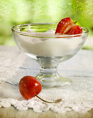 Image showing cherry and raspberry