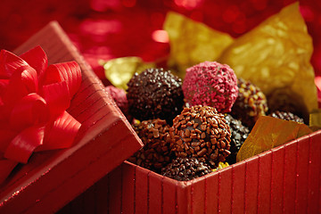 Image showing chocolate truffles  